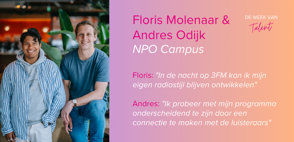 NPO Campus laat talenten eigen radiostijl ontwikkelen