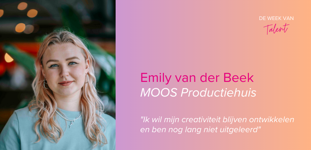 Emily van der Beek mag bij MOOS Productiehuis blijven werken