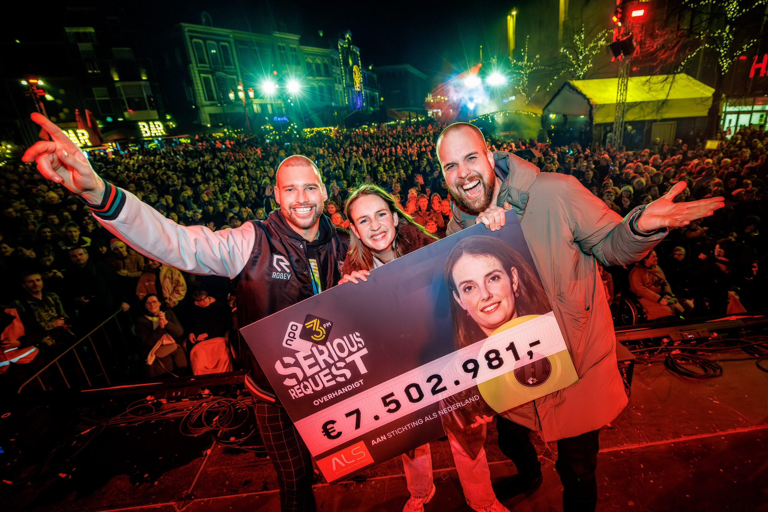 3FM Serious Request haalt met Glazen Huis €7.502.981,- op voor Stichting ALS Nederland