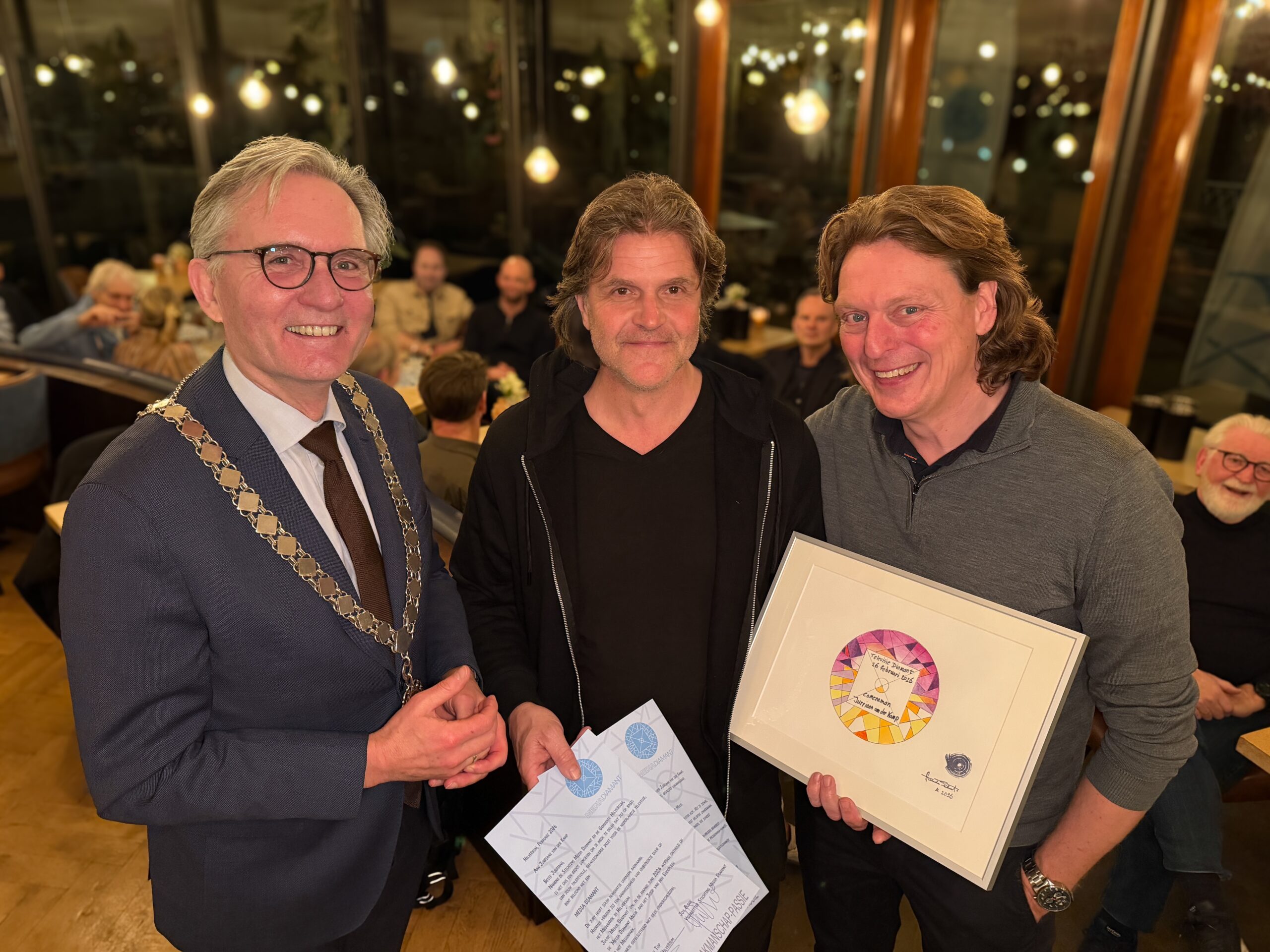 Feestelijke onthulling 20e Media Diamant