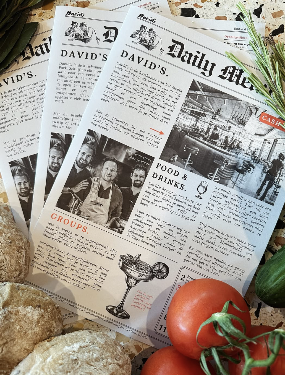 David’s Bar & Restaurant vernieuwt menukaart: nieuwe smaken, bites en gerechten om te ontdekken